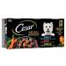 CESAR Natural Goodness - 24 Cans of 400g (Pack of 8 Packs of 3 Cans) - In Terrine for Adult Dogs (3 varieties - Beef / P