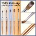100% Kolinsky Acrylic Nail Brush in Gift Box - Handmade Round Shape Brush for Professional Nail Art - Sizes 6 to 18 Available (#12) - Buy Online on GoSupps.com