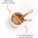 Full Circle Keep It Clean Toothbrush Holder with Bamboo Accent - White - Buy Online on GoSupps.com