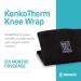 Nikken KenkoTherm Knee Wrap Large 1834 - Black Compression Support for Men & Women | Thin Stretchy Design with Ceramic Reflective Fibers for Relief & Recovery in Running Weightlifting & Basketball - Buy Online on GoSupps.com