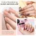 Dip Powder Nail Kit - 4 Colors Nude Pink Brown Starter Set | Acrylic Dipping System with 4 Powder & 4 Liquid 15ml Bottles - Buy Online on GoSupps.com