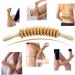 Wood Massage Scooter & Back Roller - 12 Rolls 360 Curved Muscle Relief Cellulite Treatment & Manual Gloves - Buy Online on GoSupps.com