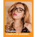 Cyxus Blue Light Blocking Computer Glasses | Square Retro Eyeglasses for Men and Women in Classic Black - Buy Online on GoSupps.com