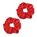 Hair Scrunchies for Women Velvet Scrunchy Hair Ties for Women Ladies Girls Hair Bands Elastic Soft Ponytail Holder Hair Bobbles Hair Accessories for Thick Thin Curly Hair Red