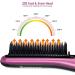 Ceramic Hair Straightening Brush | Fast Heating, 6 Temp Settings, Anti-Scald Design | Ideal for Home, Travel & Salon Use | Black Purple - Buy Online on GoSupps.com