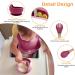5pcs Baby Weaning Set with Adjustable Bib and Suction Bowl - Pink | BPA Free Feeding Sets for Babies and Toddlers - Buy Online on GoSupps.com