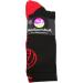 MSS Volleyball Socks for Girls, Women & Teens | Crew Length Black/Scarlet (Large) - Buy Online on GoSupps.com