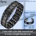 Cigmag Magnetic Bracelet for Men - Ultra Strength Titanium Steel Three Row with Adjustability Tool & Gift Box (Black) - Buy Online on GoSupps.com