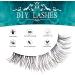 SISILILY 6 Rows Cluster Lashes C Curl DIY Eyelash Extension Kit 12mm Length - Reusable 3D False Eyelashes with Flat Tweezer (DM04-12mm) - Buy Online on GoSupps.com