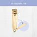 Titania Gold-Plated Nail Clipper with File | High-Quality Carbon Steel | Ideal for Thick Finger & Toenails | 5.3 cm | For Men & Women | International Shipping Available - Buy Online on GoSupps.com