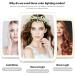 Canyfne 80 LED Lighted Travel Makeup Mirror | Touch Screen, 3 Colors Dimmable | USB Rechargeable, Compact & Portable Vanity Mirror - White - Buy Online on GoSupps.com