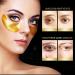 24k Gold Eye Mask 20 PC Gel Pads - Collagen & Hyaluronic Acid Under Eye Patches for Anti-Aging, Dark Circles, Puffiness & Wrinkles - Bulk Gifts for Women and Men - Buy Online on GoSupps.com