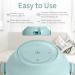ASAKUKI Cordless Essential Oil Diffuser | Portable Diffuser with 3 Adjustable Warm Lights | Wireless Aromatherapy for Camping, Travel & Home | Blue - Buy Online on GoSupps.com