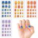 JSRQT 12 Sheets Colorful Nail Stickers Cute Cartoon Full Wrap Nail Art Stickers Decals Kids Girls Self Adhesive Nail Polish Stickers with Nail File Nail Stickers Strip with Rainbow Heart Unicorn - Buy Online on GoSupps.com
