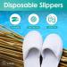 World Amenities Premium Spa Slippers Bulk - 10 Pairs, Unisex | Individually Wrapped Hotel & Travel Amenities | Ultra Soft Disposable Guest Slippers - White - Buy Online on GoSupps.com