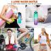 Yaniky 1L Drinking Bottle - BPA Free Leak-Proof Sports Water Bottle with Time Markings & Filter | Ideal for Camping Yoga Fitness & Outdoor Activities (Orange-Green) - Buy Online on GoSupps.com