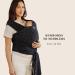 MOBY Terrazzo Black Classic Baby Wrap Carrier - 100% Cotton, One Size Fits All - Buy Online on GoSupps.com