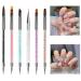 Nail Art Liner Brush Set - 6 Double-Sided Painting Pens for Gel Nails | DIY Nail Art Design Tools - Buy Online on GoSupps.com
