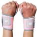 Serichamk Compression Wrist Brace for Working Out 2pc Tennis Wrist Support for Weightlifting Wrist Brace for Tendonitis Pink