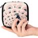 GIAPB Period Bag - Vintage Pink Peacock Color - Sanitary Napkin Storage & Makeup Pouch - Buy Online on GoSupps.com