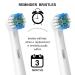 Oral B Replacement Brush Heads 4 Pack - Fits Precision Floss Pro White Sensitive Gum Care - Cross Sensi Whitening - By WyFun - Buy Online on GoSupps.com