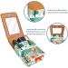 Travel Lipstick Organizer Case - Portable Makeup Bag with Mirror | Cartoon Forest Fox & Rabbit Design - Perfect for International Shipping - Buy Online on GoSupps.com