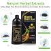 Lymznus Herbal Black Hair Dye 3-in-1 500ML - Instant Black Hair Shampoo for Women & Men | 100% Grey Coverage | Black Hair Color Shampoo - Buy Online on GoSupps.com