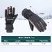 Winter Ski Gloves for Women Waterproof Winter Gloves Touchscreen Snow Gloves One Size Black - Buy Online on GoSupps.com