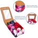 Buy Tropical Flower Leather Lipstick Case - Mini Lip Gloss Organizer with Mirror | International Shipping Available - Buy Online on GoSupps.com