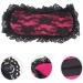 Soft Lace Eye Mask - Adjustable Comfortable Sleep Mask for Travel, Meditation, Shift Work - Red - Buy Online on GoSupps.com