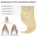 Doores Real Hair Extensions Clip In - Bleach Blonde 45cm 18 Inch 7 Pieces 110g - Seamless PU Clip In Extensions - Buy Online on GoSupps.com