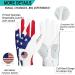 FINGER TEN Men's Leather Golf Glove USA Flag Blue Camo Plaid with Ball Marker Pack - All Weather Grip, Various Sizes Available - Buy Online on GoSupps.com