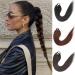 Ponytail Extensions 26 Inch Black Brown Ponytail Wig Hair Extension Boxing Braids Long Synthetic Ponytail and Rubber Band Wrapped Ponytail for Women(Color:4) - Buy Online on GoSupps.com