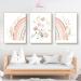 Herfair 3 Set Rainbow Flower Posters for Nursery - Boho Wall Art for Baby Room & Children's Decor (30x40cm) - Unframed - Buy Online on GoSupps.com