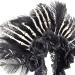 hgnxa Flower Thin Side Headband with Feather Skull Hair Hoop Fashion Women Halloween Party Hairstyle Headwear Black - Buy Online on GoSupps.com