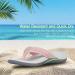 Women's Orthotic Flip Flops for Plantar Fasciitis Relief - Pink, Size 6.5 - Buy Online on GoSupps.com
