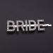 Minkissy Rhinestone Letter Bobby Pins - 2pcs Wedding Crystal Hair Barrettes (Silver) - Buy Online on GoSupps.com