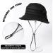 1920s Vintage Cloche Bucket Hat | Packable Ladies Church Derby Party Fashion | Winter Floppy Hat 55-60CM | Black Medium - Buy Online on GoSupps.com