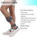 Komzer AFO Foot Drop Brace Medium LEFT - Medical Ankle Foot Orthosis Support for Postural Correction - Buy Online on GoSupps.com