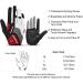 Inbike Men's Bicycle Gloves - Padded 5mm Gel Breathable MTB Gloves for Cycling & Outdoor Activities - Red-Lang Large (21.2 cm Palm) - Buy Online on GoSupps.com