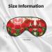 Red Geraniums Eye Mask - Soft Elastic & Adjustable Sleep Mask for Men & Women - Comfortable Nighttime Solution - Buy Online on GoSupps.com