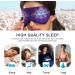 Haskirky Light Blocking Eye Mask - Adjustable Adult Travel Mask for Business Trips, Yoga, Meditation - Comfortable for Deep Sleep and Office Use - Buy Online on GoSupps.com