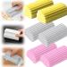 Multifunction Strong Absorbent Magical Brush PVC Sponge Wipes high-Density Multifunctional Sponge Blocks Reusable Wiping and Cleaning Tool for Window Kitchens bathrooms Cars. (6PCS)