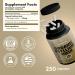 Psyllium Husk Capsules 250 Count - All-Natural Fiber Supplement for Gut Health - Buy Online on GoSupps.com