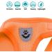 Femax Dog Harness & Linen Set - Soft Mesh Padded Dishes for Puppies & Cats Reflective Adjustable Breathable Vest for Walking & Training (Breast 30-34 cm) - Orange - Buy Online on GoSupps.com