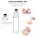 Buy Z-Color 10pcs Natural Semiprecious Gemstones Essential Oil Roller Bottles - 10ml Transparent Glass with Bamboo Caps for Aromatherapy - International Shipping Available - Buy Online on GoSupps.com
