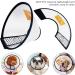 Mesybveo Adjustable Dog Collar & Cat Cone - 2 Piece Break for Dogs Lightweight Comfort Pet Funnel (18-27cm) - Buy Online on GoSupps.com