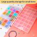IOOLEEM 28 Grids Plastic Bead Organizer Box - Clear Storage Container with Dividers for Arts and Crafts - 8.6x5x0.66 inch (1 Pack) - Buy Online on GoSupps.com