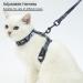 PUPTECK Cat Harness and Leash Set - Escape Proof Adjustable for Small Cats and Puppies - Dark Grey - Buy Online on GoSupps.com