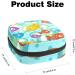 Stylish Women's Bonds Storage Pockets - Portable Cartoon Fish Pattern Period Kit Bag for Girls - Buy Online on GoSupps.com